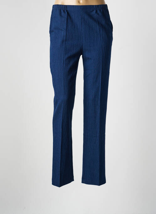 Pantalon slim talie elastică albastru FRANCE RIVIERE femme