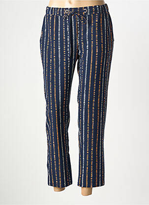 Pantalon 7/8 elasticitate mărime normală albastru FRANCE RIVOIRE femeie