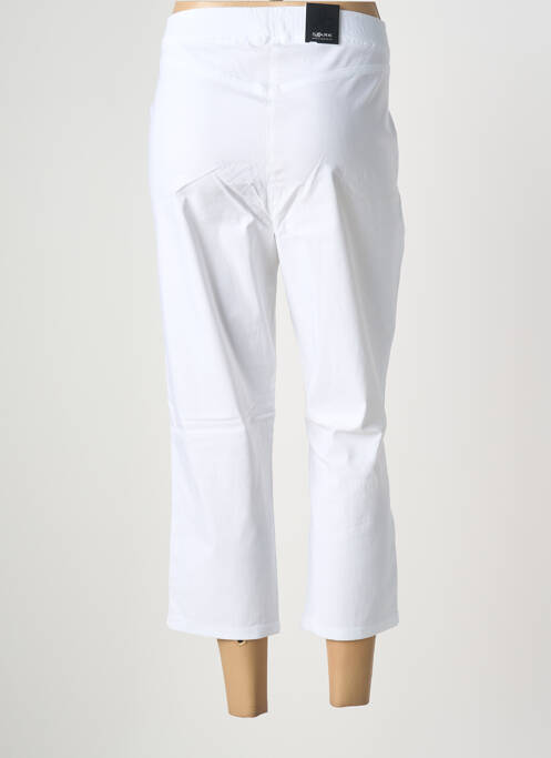 Pantalon trei sferturi elasticitate mărime normală alb STARK femme
