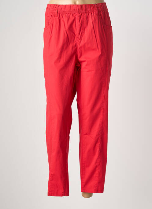 Pantalon slim talie elastică mărime normală roșu TELMAIL femme