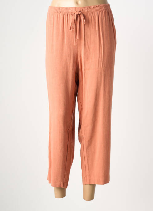 Pantalon 7/8 talie elastică mărime normală roz TELMAIL femme