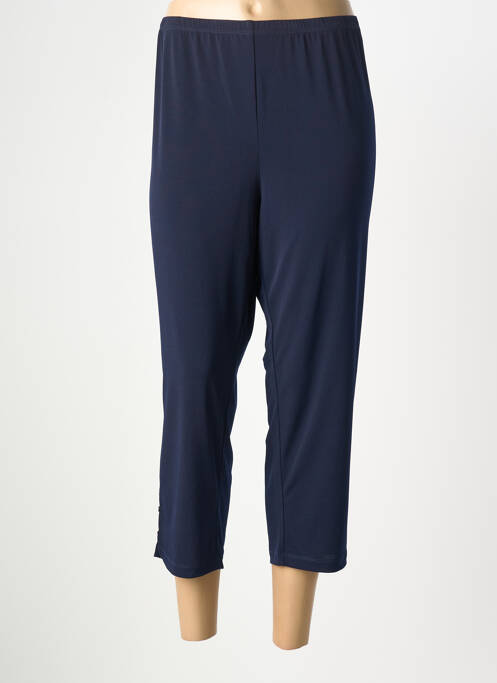 Pantalon trei sferturi elasticitate mărime normală albastru TELMAIL femme