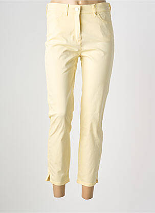 Pantalon 7/8 elasticitate mărime normală galben TONI femme