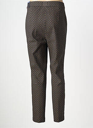 Pantalon slim talie elastică mărime normală maro TONI femeie