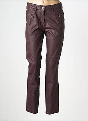 Pantalon slim elasticitate mărime normală violet TONI femeie