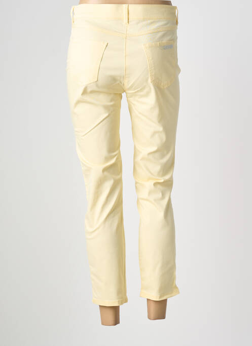 Pantalon 7/8 elasticitate mărime normală galben TONI femme