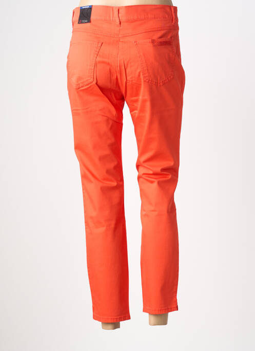 Pantalon 7/8 elasticitate mărime normală roșu TONI femme