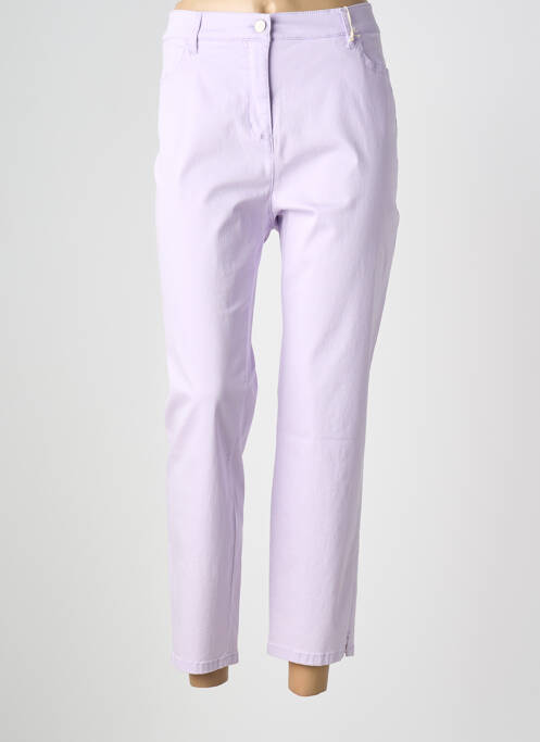 Pantalon 7/8 elasticitate mărime normală violet TONI femme