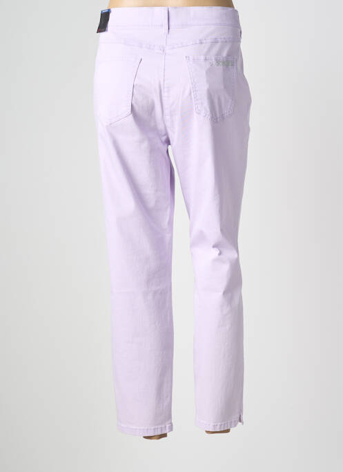 Pantalon 7/8 elasticitate mărime normală violet TONI femme