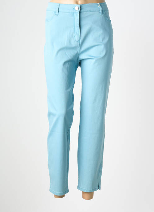 Pantalon 7/8 elasticitate mărime normală albastru TONI femme