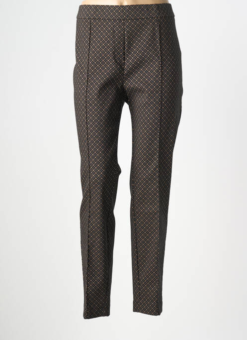 Pantalon slim talie elastică mărime normală maro TONI femme