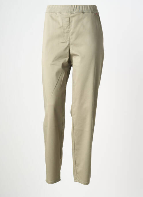 Pantalon drept elasticitate mărime normală verde TONI femme