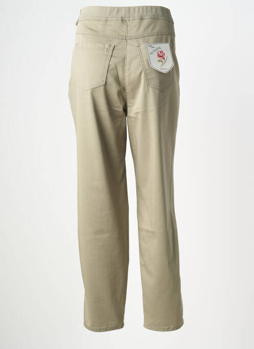 Pantalon drept elasticitate mărime normală verde TONI femme