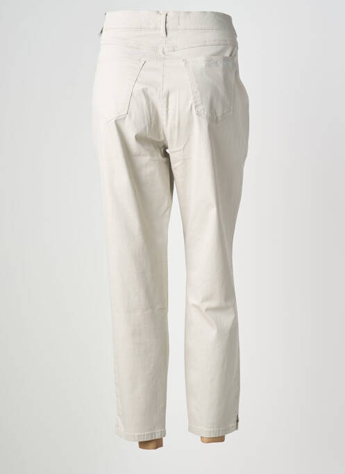 Pantalon 7/8 elasticitate mărime normală bej TONI femme