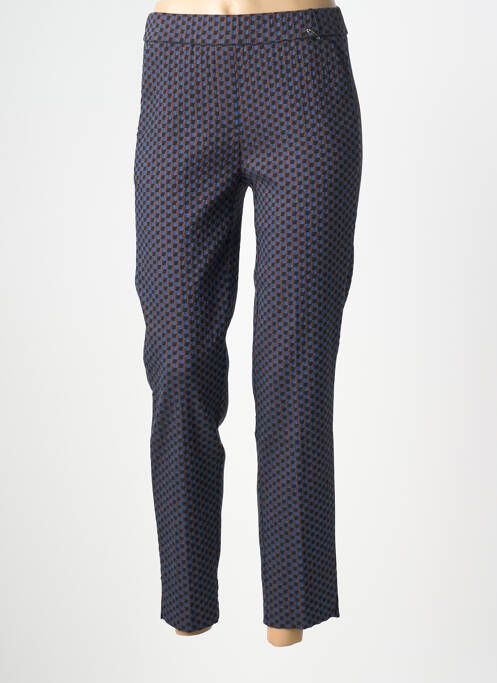Pantalon 7/8 elasticitate mărime normală albastru TONI femme