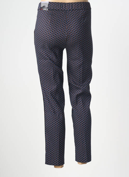 Pantalon 7/8 elasticitate mărime normală albastru TONI femme