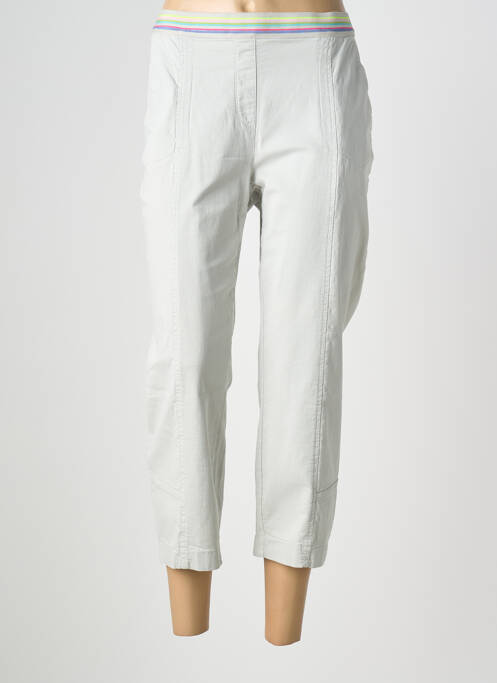 Pantalon trei sferturi elasticitate mărime normală gri TONI femme