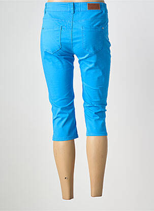 Pantalon trei sferturi buzunare albastru C'EST BEAU LA VIE femeie