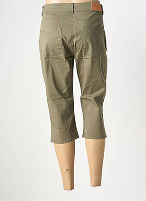 Pantalon trei sferturi buzunare verde C'EST BEAU LA VIE femeie