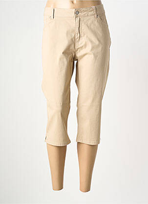 Pantalon trei sferturi buzunare bej C'EST BEAU LA VIE femeie