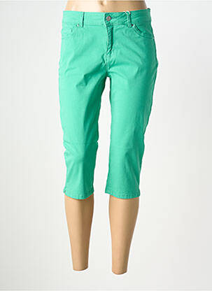 Pantalon trei sferturi buzunare verde deschis C'EST BEAU LA VIE femeie