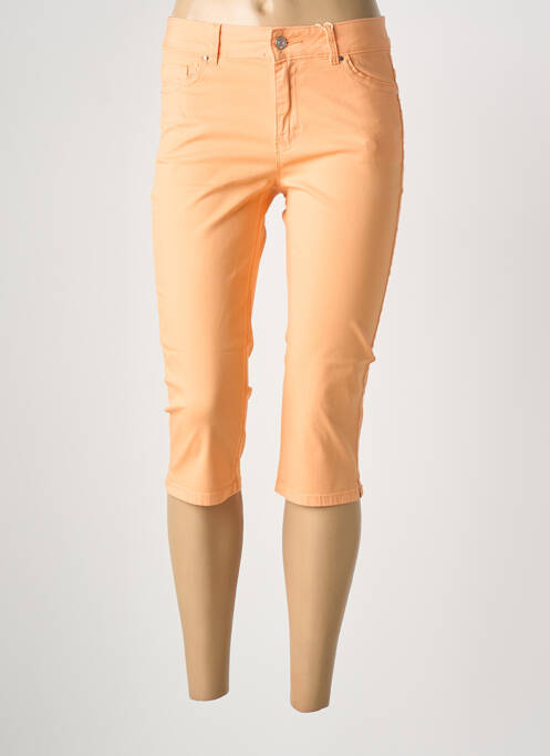 Pantalon trei sferturi buzunare portocaliu C'EST BEAU LA VIE femme