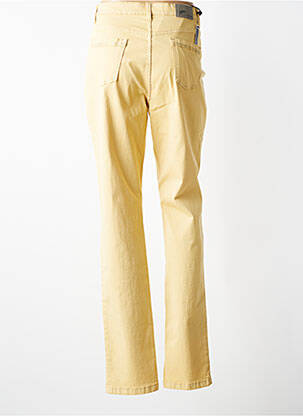 Pantalon drept elasticitate mărime normală galben WALTRON femeie