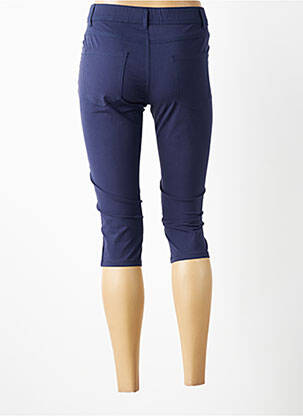 Pantalon trei sferturi elasticitate mărime normală albastru închis PLURIELLES femeie