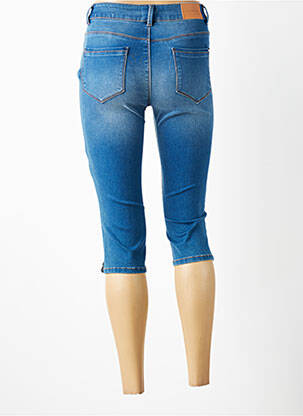 Pantalon trei sferturi elasticitate mărime normală albastru C'EST BEAU LA VIE femeie