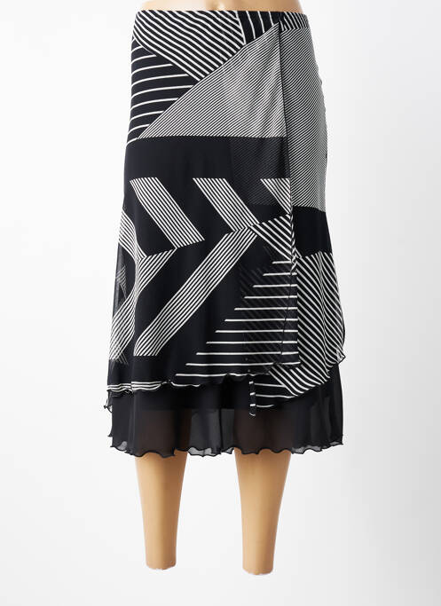 Fustă midi croială dreaptă negru JEAN DELFIN femme
