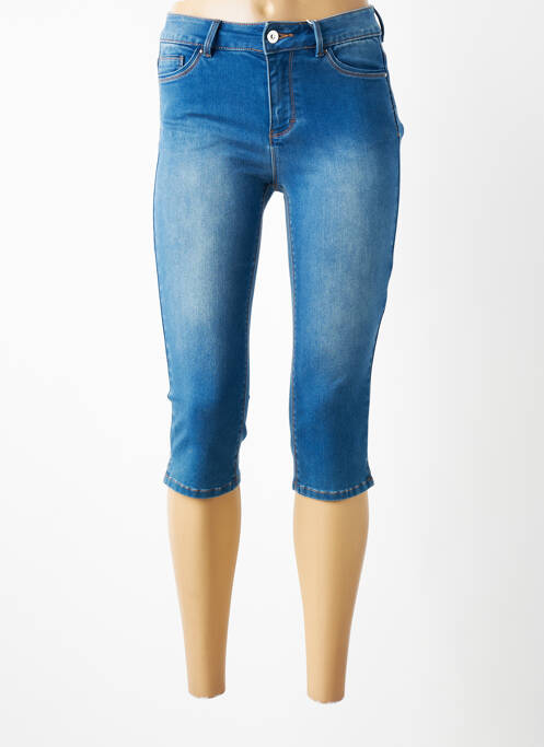 Pantalon trei sferturi elasticitate mărime normală albastru C'EST BEAU LA VIE femme