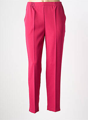 Pantalon slim talie elastică mărime normală roz PLURIELLES femeie