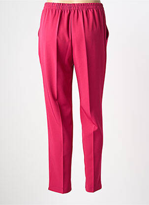 Pantalon slim talie elastică mărime normală roz PLURIELLES femeie
