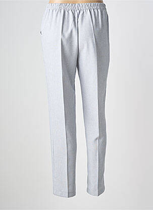Pantalon slim talie elastică mărime normală gri PLURIELLES femeie