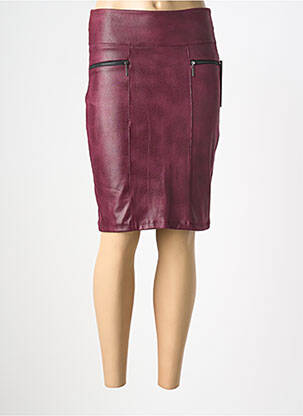 Fustă midi elasticitate violet CHARMING GIRL femeie