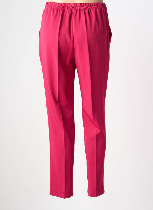 Pantalon slim talie elastică mărime normală roz PLURIELLES femme