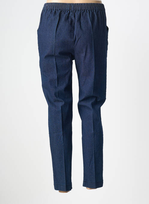 Pantalon trei sferturi elasticitate mărime normală albastru PLURIELLES femme