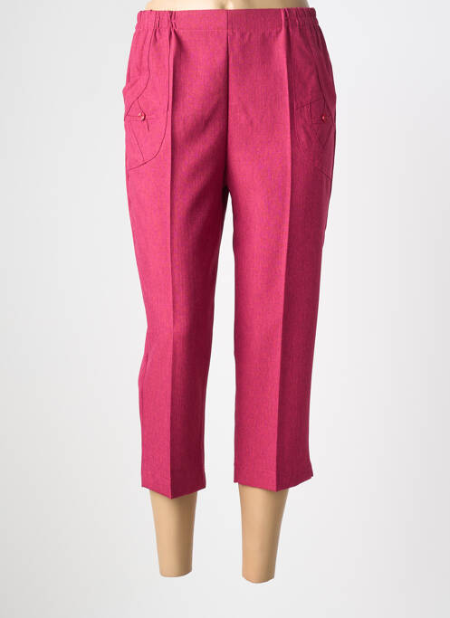 Pantalon trei sferturi elasticitate mărime normală roz PLURIELLES femme