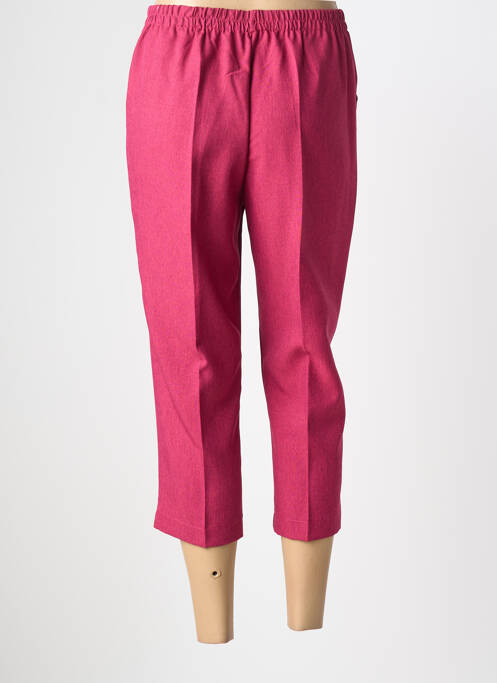 Pantalon trei sferturi elasticitate mărime normală roz PLURIELLES femme