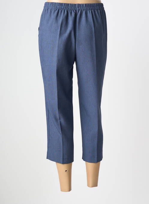 Pantalon trei sferturi elasticitate mărime normală albastru PLURIELLES femme