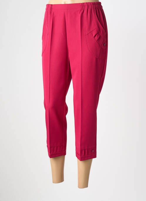 Pantalon trei sferturi elasticitate mărime normală roz PLURIELLES femme