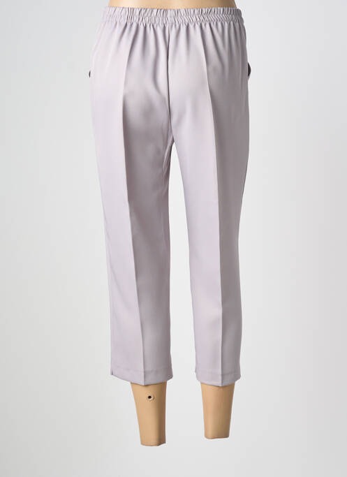 Pantalon trei sferturi elasticitate mărime normală gri PLURIELLES femme