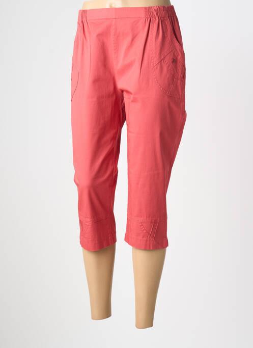 Pantalon trei sferturi elasticitate mărime normală roz PLURIELLES femme