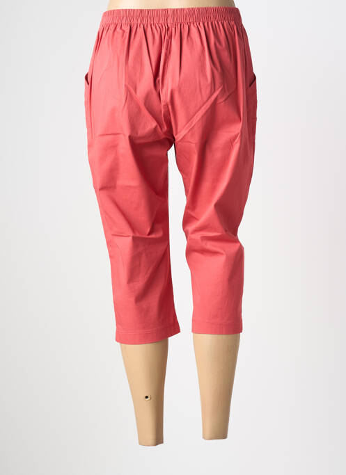 Pantalon trei sferturi elasticitate mărime normală roz PLURIELLES femme