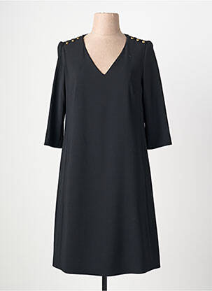 Rochie midi mâneci 3/4 mâneci 3/4 negru GERARD DAREL femme