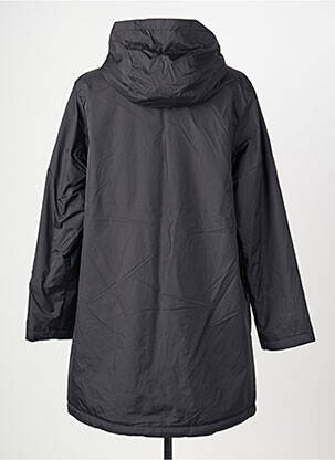 Parka închidere cu fermoar pe față cu glugă negru ESCANDELLE femeie