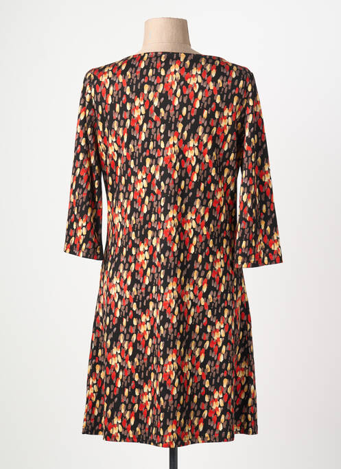 Rochie midi mâneci 3/4 mâneci 3/4 negru VEGAS femme