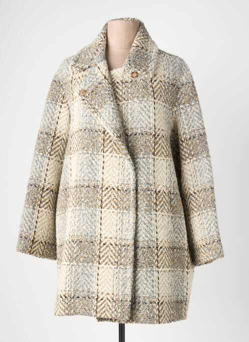 Palton lung croială dreaptă fără glugă bej GERARD DAREL femme