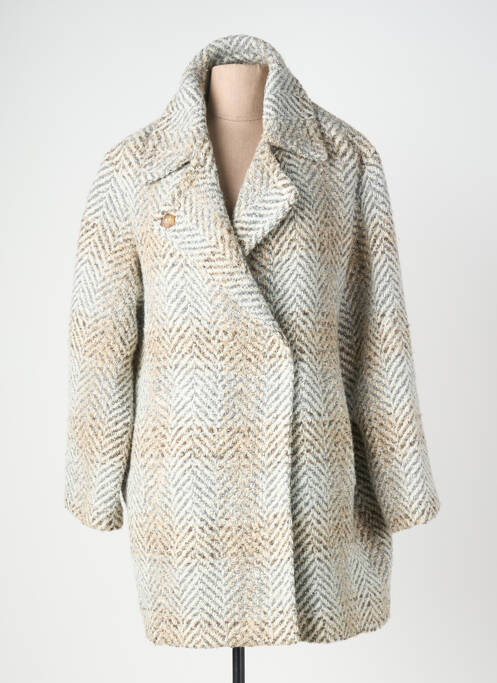 Palton lung croială dreaptă fără glugă bej GERARD DAREL femme