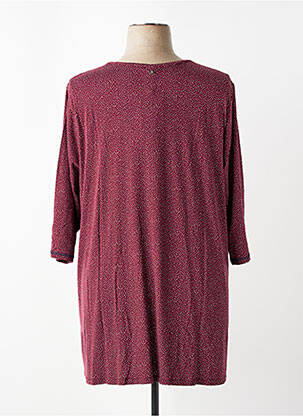 Top guler rotund mâneci 3/4 violet SHEEGO femeie